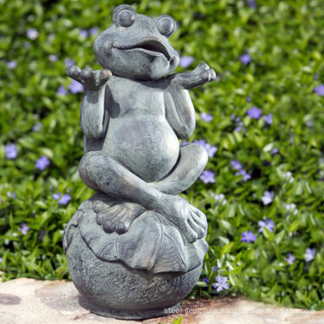 classic art work decorative outdoor metal casting bronze animal frog sculpture for home garden park ornament